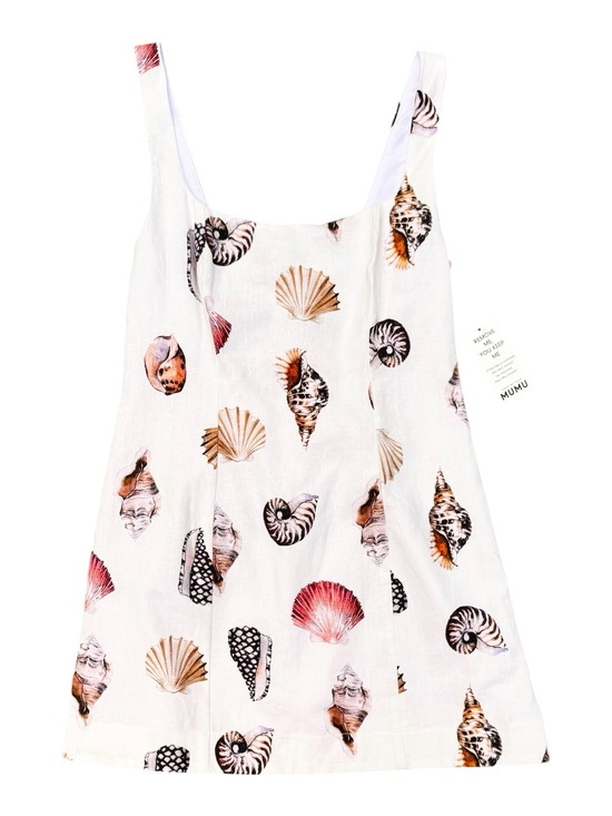 Show Me Your MuMu Dresses & Skirts - Show Me Your MuMu White Seashell-Print Mini Dress